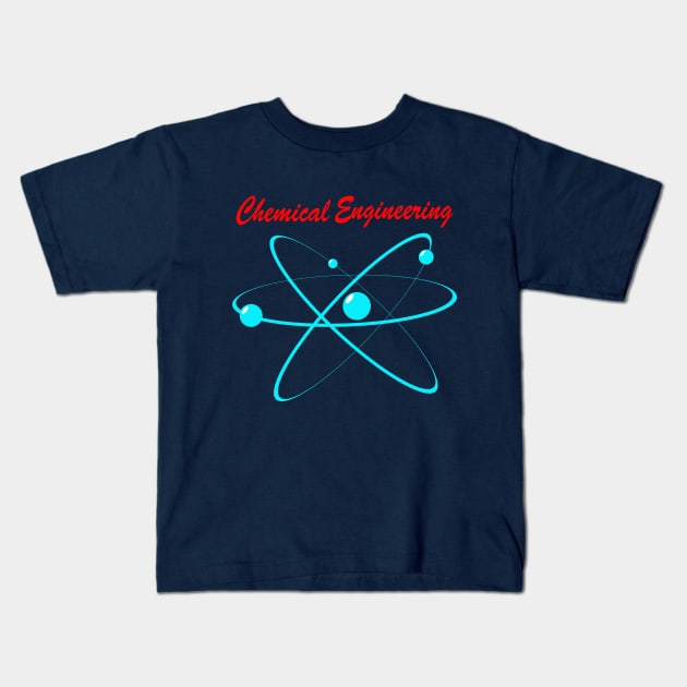 chemical engineer, chemist engineering design molecule Kids T-Shirt by PrisDesign99